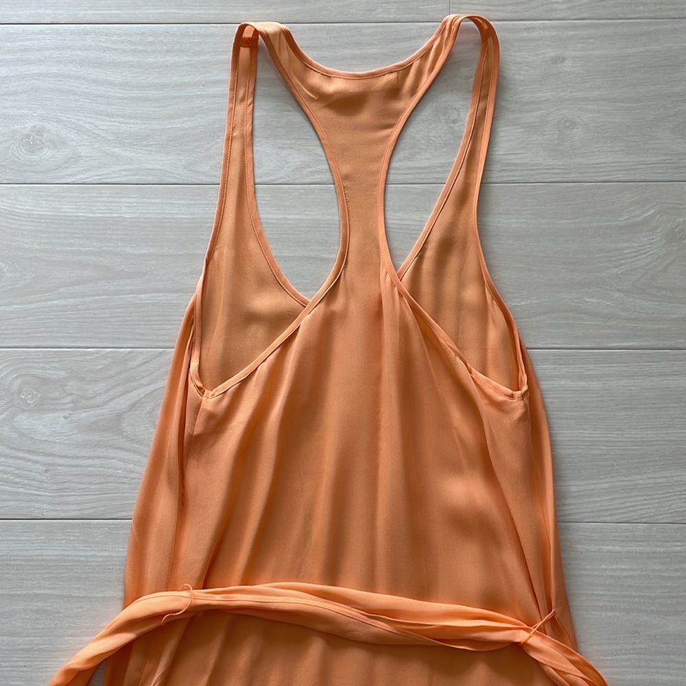Charlie Peach Silk Coverup - Picture 7 of 11